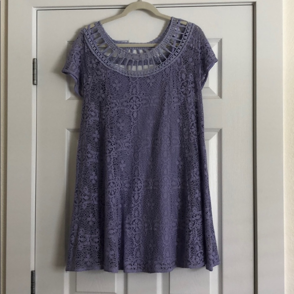 Free People Lilac Lace Dress